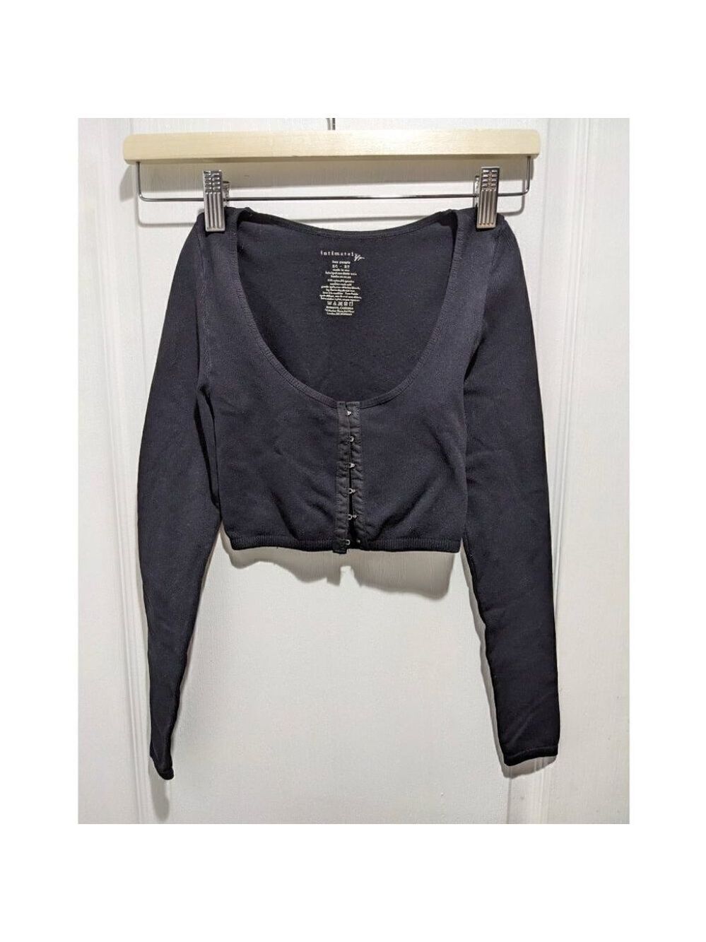 NEW Free People Intimately | Cropped corset front long sleeve top